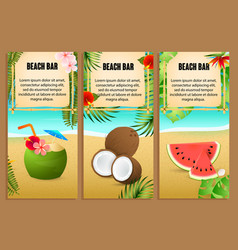 Beach Bar Letterings Set Coconut Cocktail