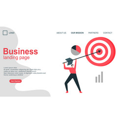 Landing Page Template Of Business Concept