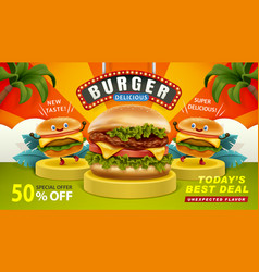 Delicious Burger Ad Banner