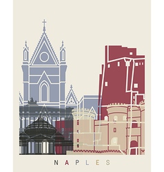 Naples Skyline Poster