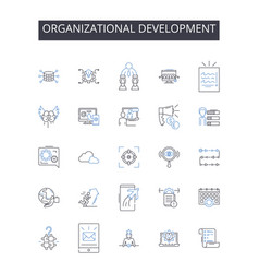 Organizational Development Line Icons Collection