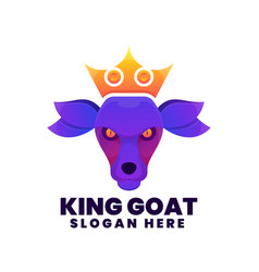 Logo King Goat Gradient Colorful Style