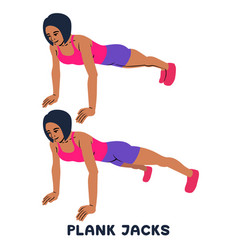 Plank Jacks Planking Sport Exersice