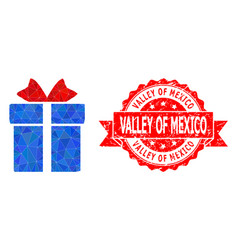 Textured Valley Of Mexico Seal And Gift Lowpoly