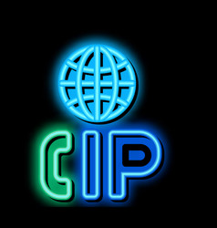 Voip Ip Calling System Neon Glow Icon