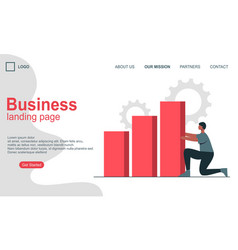 Landing Page Template Of Business Concept