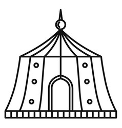 Carnival Show Tent Line Icon Circus Symbol