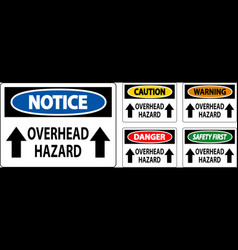 Caution Sign Overhead Hazard