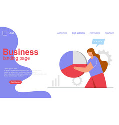 Landing Page Template Of Business Concept