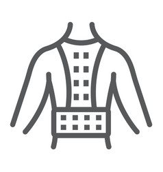 Orthopedic Corset Line Icon