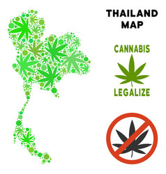 Royalty Free Marijuana Leaves Mosaic Thailand