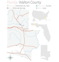 Map Walton County In Florida