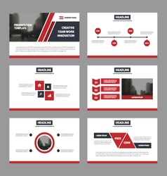 Red Black Presentation Templates Infographic Set