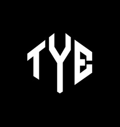 Tye Letter Logo Design With Polygon Shape