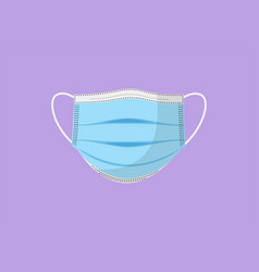 Cartoon Flat Style Drawing Surgical Face Mask