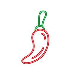 Chili Pepper Neon Light Style