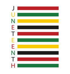 Four Colored Squares With Caption For Juneteenth