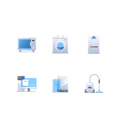 Home Appliances - Flat Design Style Icons Set