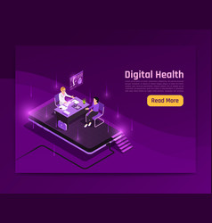 Isometric Digital Health Webpage