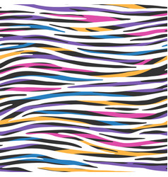 Abstract Striped Pattern With Pink Blue Violet