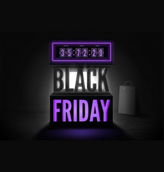 Black Friday Countdown Banner Template