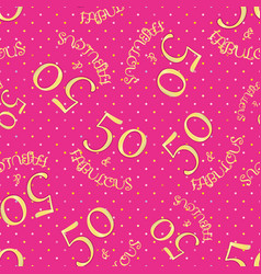 Fifty And Fabulous Seamless Pattern