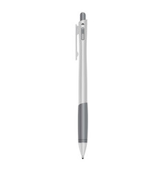 Gray Ballpoint Pen Mockup Realistic Style