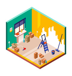 Room Renovation Isometric Cross Section