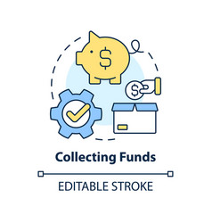 Collecting Funds Concept Icon