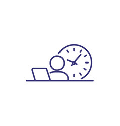 Office Hours Line Icon