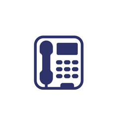 Voip Phone Icon On White