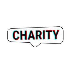 Charity And Generosity White Callout Banner With