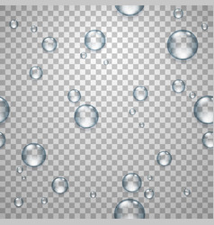 Clear Water Drops Seamless Pattern