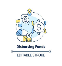 Disbursing Funds Concept Icon