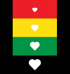 Four White Hearts For Juneteenth