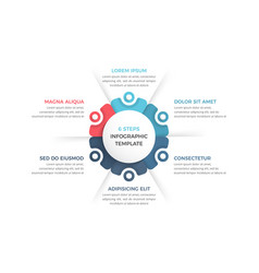 Circle Infographics With Six Elements