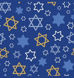 Hanukkah Blue Star Of David Repeat Pattern