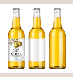 Pear Cider Bottle Mockup