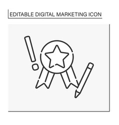 Digital Marketing Expert Line Icon