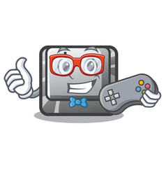 Gamer Button I In Cartoon Game