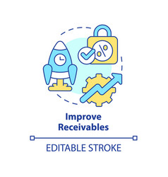 Improve Receivables Concept Icon