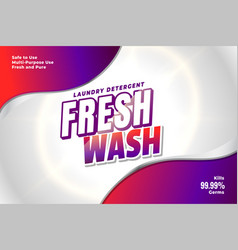 Modern Laundry Detergent Powder Label For Fresh