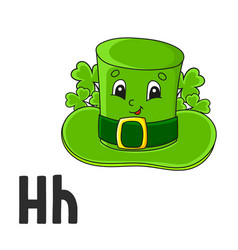 Alphabet Letter H Leprechaun Hat Abc Flash Cards