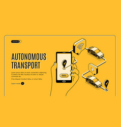 Autonomous Transport Driverless Car Landing Page