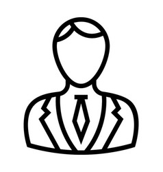 Business Person Line Icon