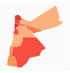 Colorful Jordan Divided Map