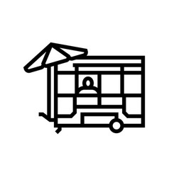 Food Cart Line Icon