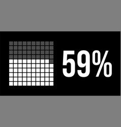 59 Percent Diagram Fifty-nine Percentage