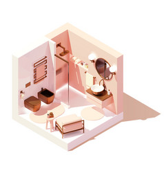 Isometric Modern Bathroom