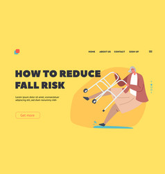 Old Woman Clumsiness Injury Landing Page Template